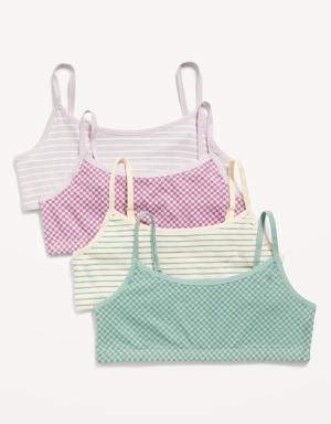 Old Navy Patterned Cami Bra 4-Pack for Girls multi