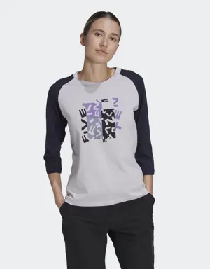 Five Ten Graphic 3/4 Sleeve Long-Sleeve Top