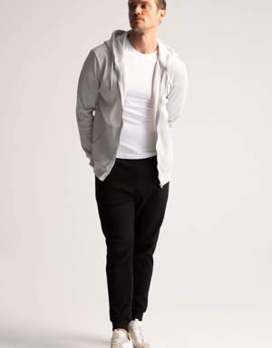 Regular Fit Kapüşonlu Fermuarlı Sweatshirt