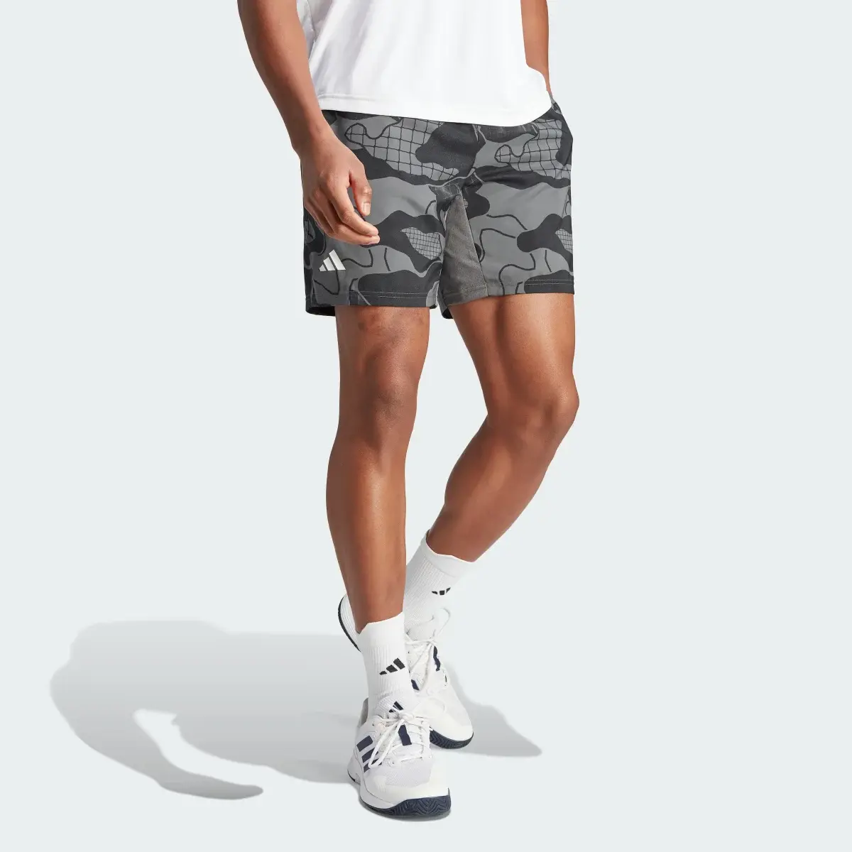 Adidas Club Graphic Tennis Shorts. 1
