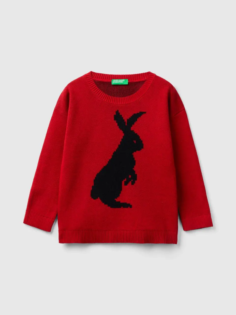 Benetton sweater with bunny design. 1