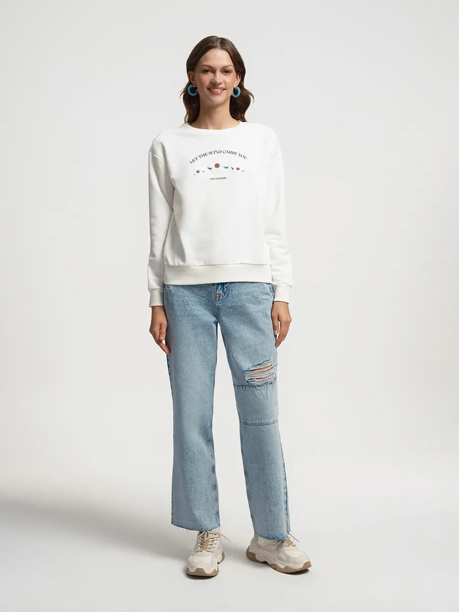 Loft Oversize Kadın Sweatshirt. 1
