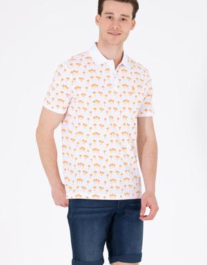 Erkek Turuncu Polo Yaka T-Shirt