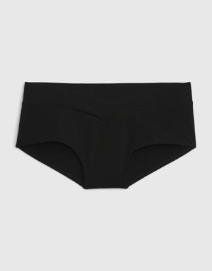 Teen Organic Cotton Crossover Bikini Briefs black