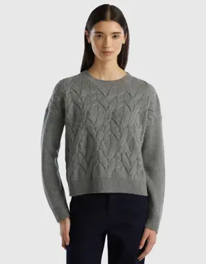 knit sweater in pure cashmere