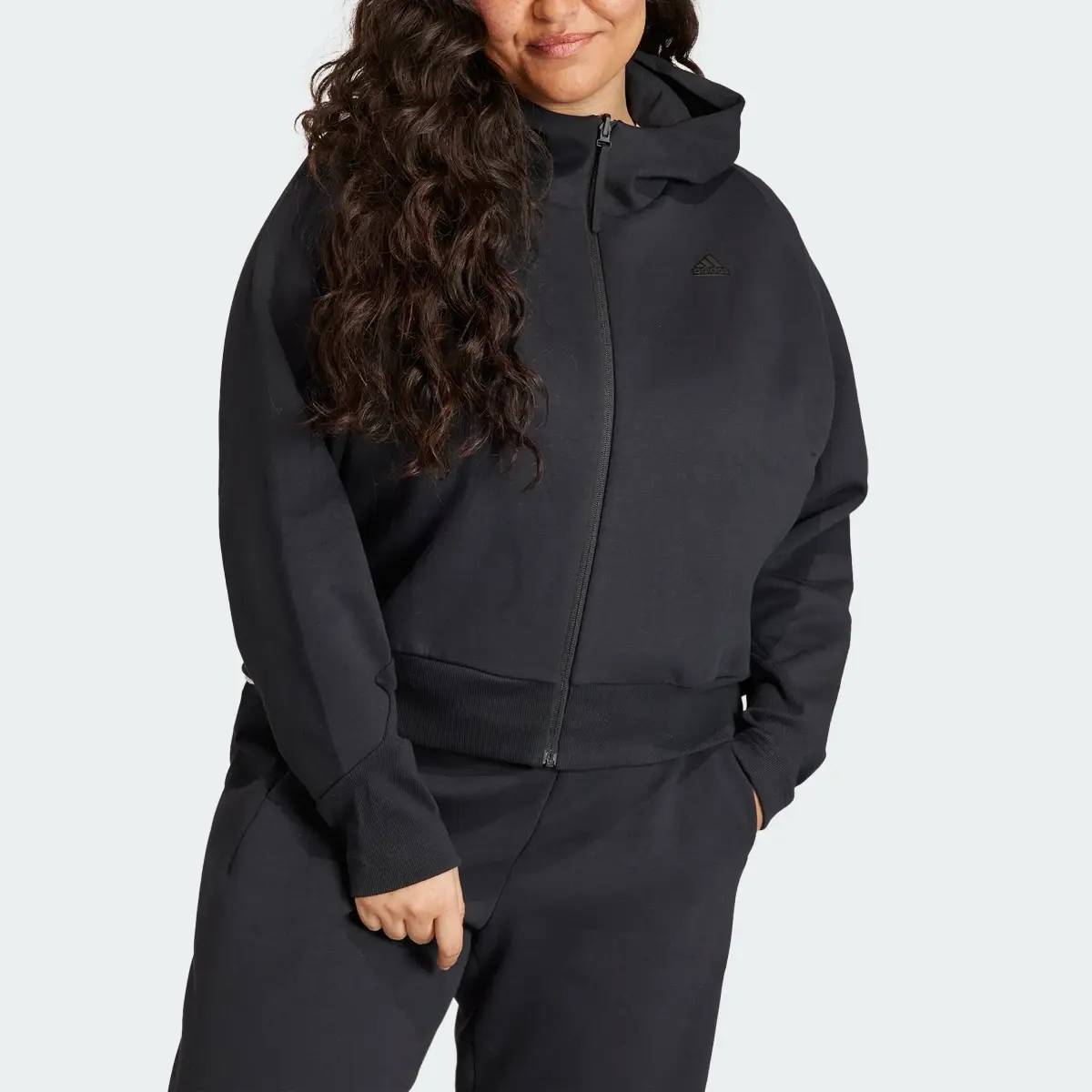 Adidas Z.N.E. Full-Zip Hoodie (Plus Size). 1