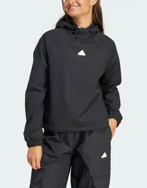 Adidas Sweat-shirt à capuche avec cordon élastique City Escape