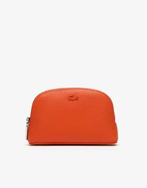 Women’s Lacoste Chantaco Calfskin Leather Makeup Bag