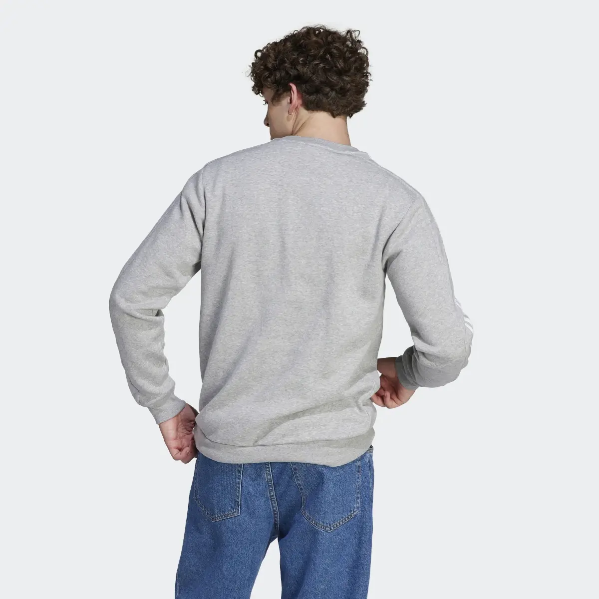 Adidas Essentials Fleece 3-Stripes Sweatshirt. 3