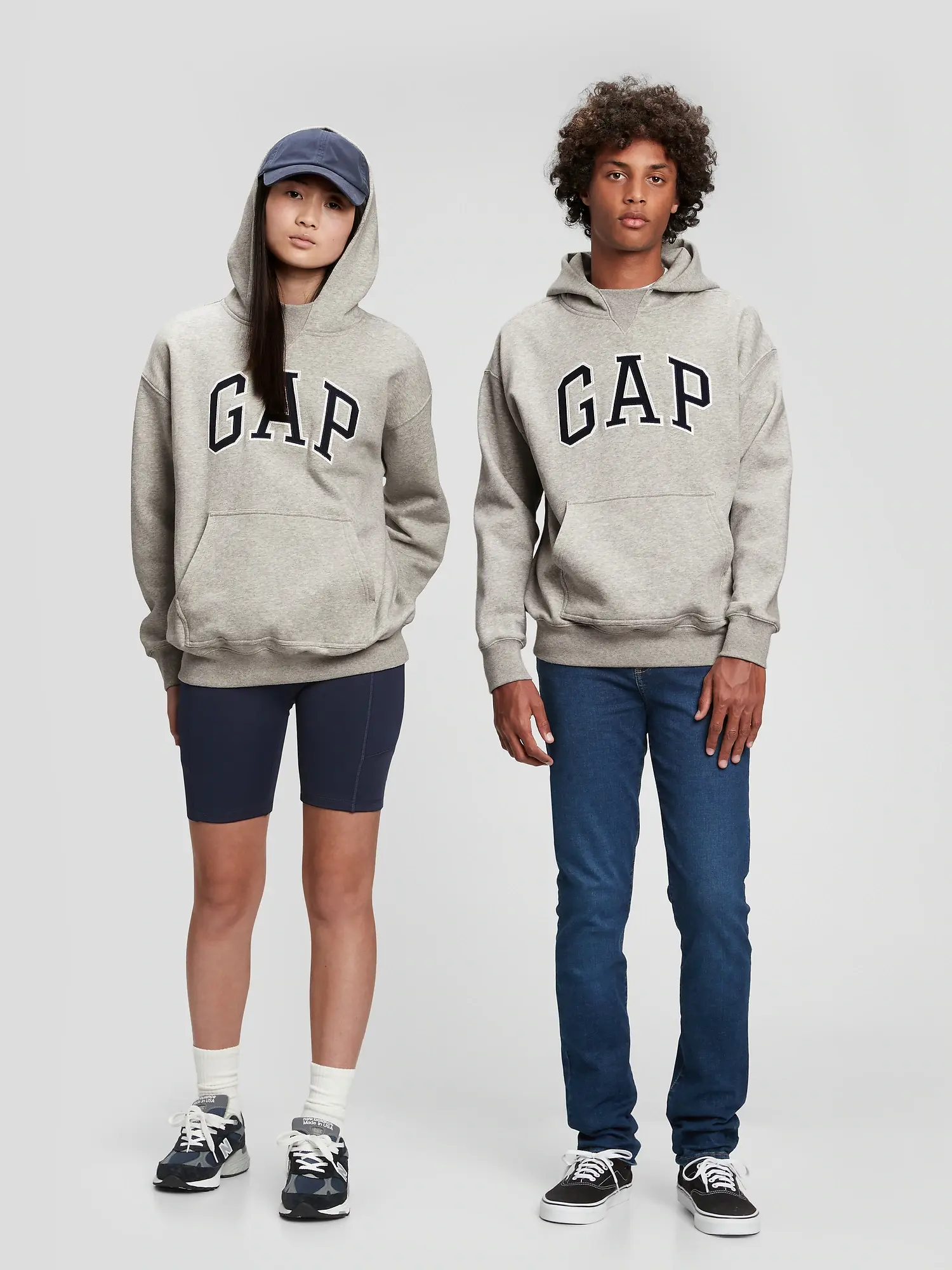 Gap Teen Gap Logo Hoodie gray. 1
