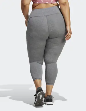 Optime Stash Pocket Training 7/8 Leggings (Plus Size)