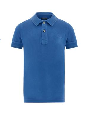 Hemington Vintage Görünümlü Mavi Polo Yaka Çocuk T-Shirt. 2 Hemington Vintage Görünümlü Mavi Polo Yaka Çocuk T-Shirt. 2