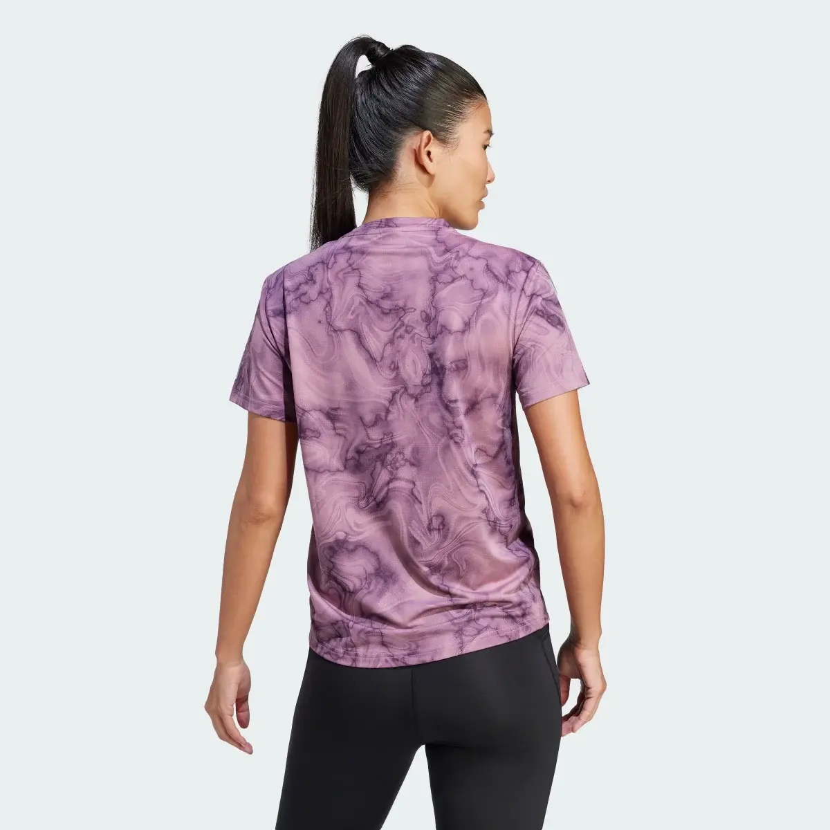 Adidas Own the Run Allover Print Tee. 3