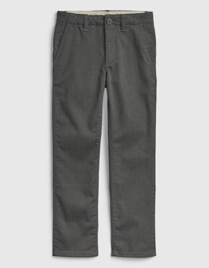 Gap Kids Dressy Uniform Straight Khakis gray