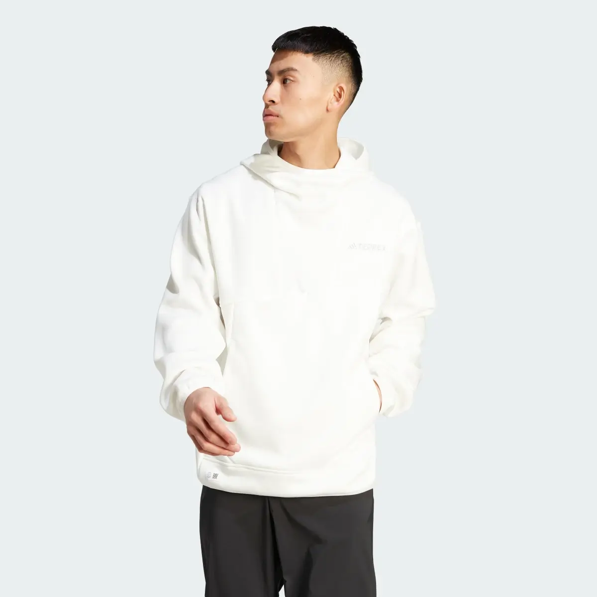 Adidas Terrex XPLORIC Medium Hooded Fleece Top. 2