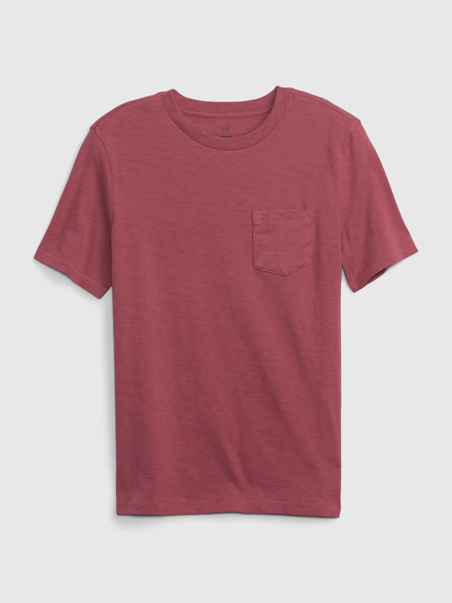 Gap Kids 100% Organic Cotton Pocket T-Shirt pink. 1