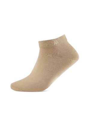 Pamuklu Camel Kısa Sneaker Çorabı