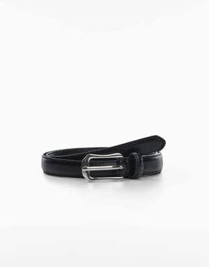 Rectangular buckle belt