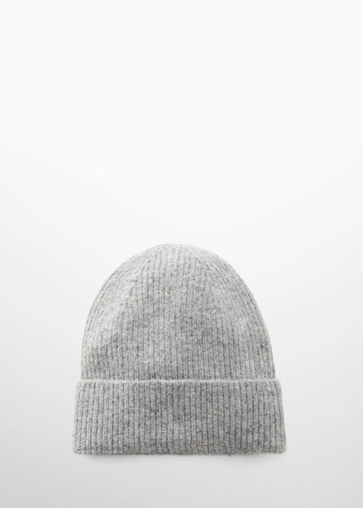 Mango Knitted hat with shiny details . 1