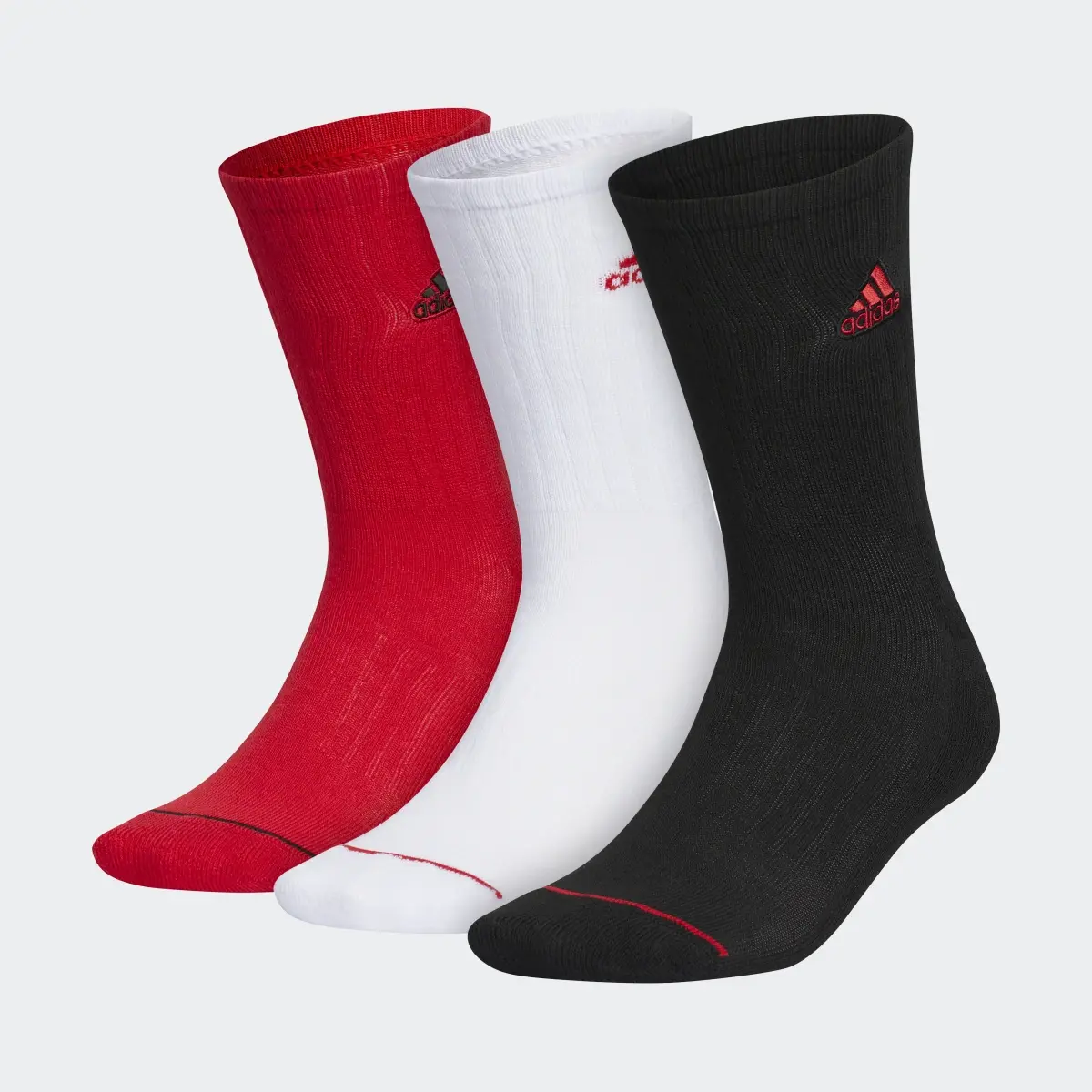 Adidas Classic Cushioned Crew Socks 3 Pairs. 2
