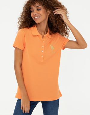 Kadın Turuncu Basic T-Shirt