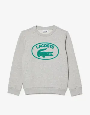 Kids' Lacoste Contrast Branded Colour-block Sweatshirt