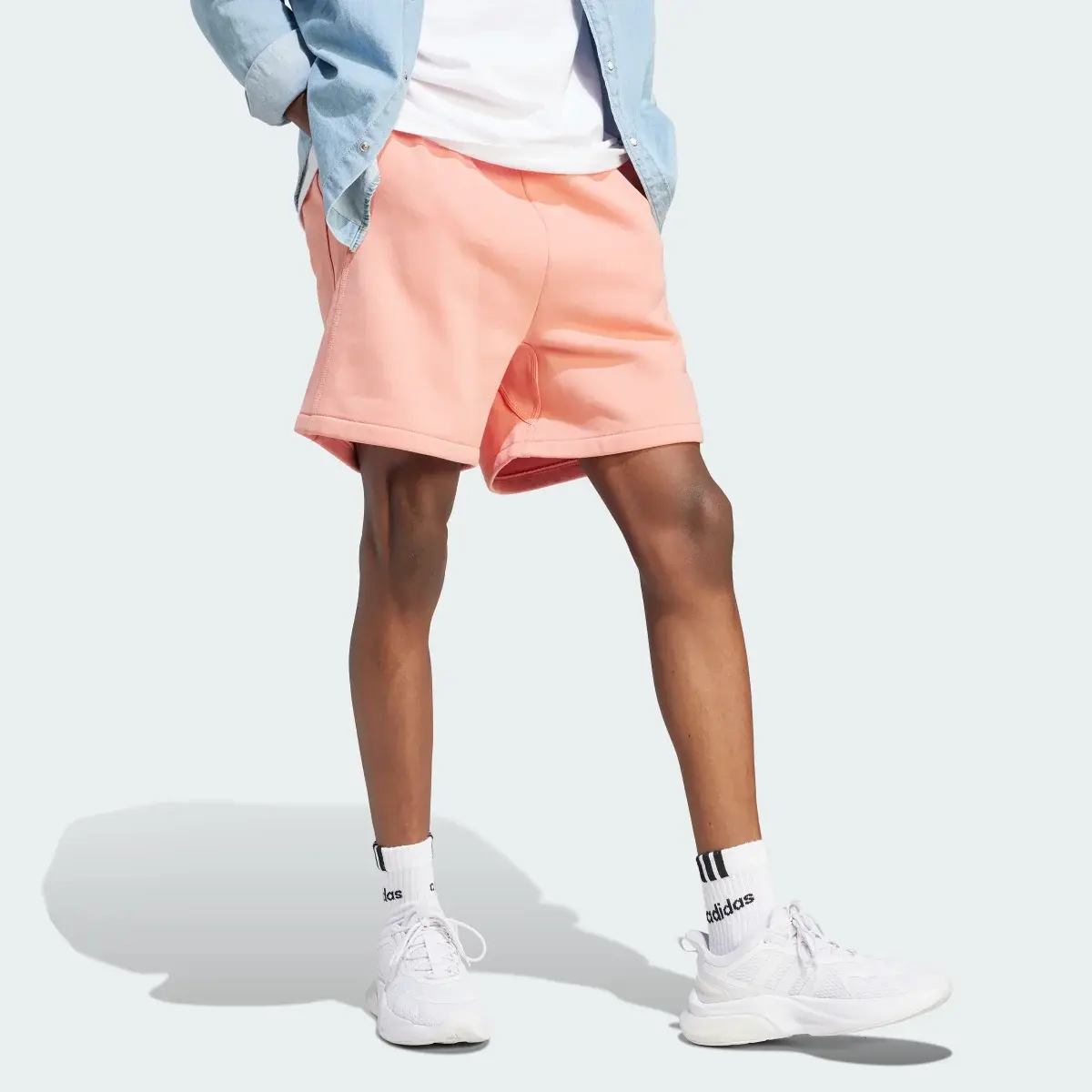 Adidas Lounge Fleece Shorts. 3
