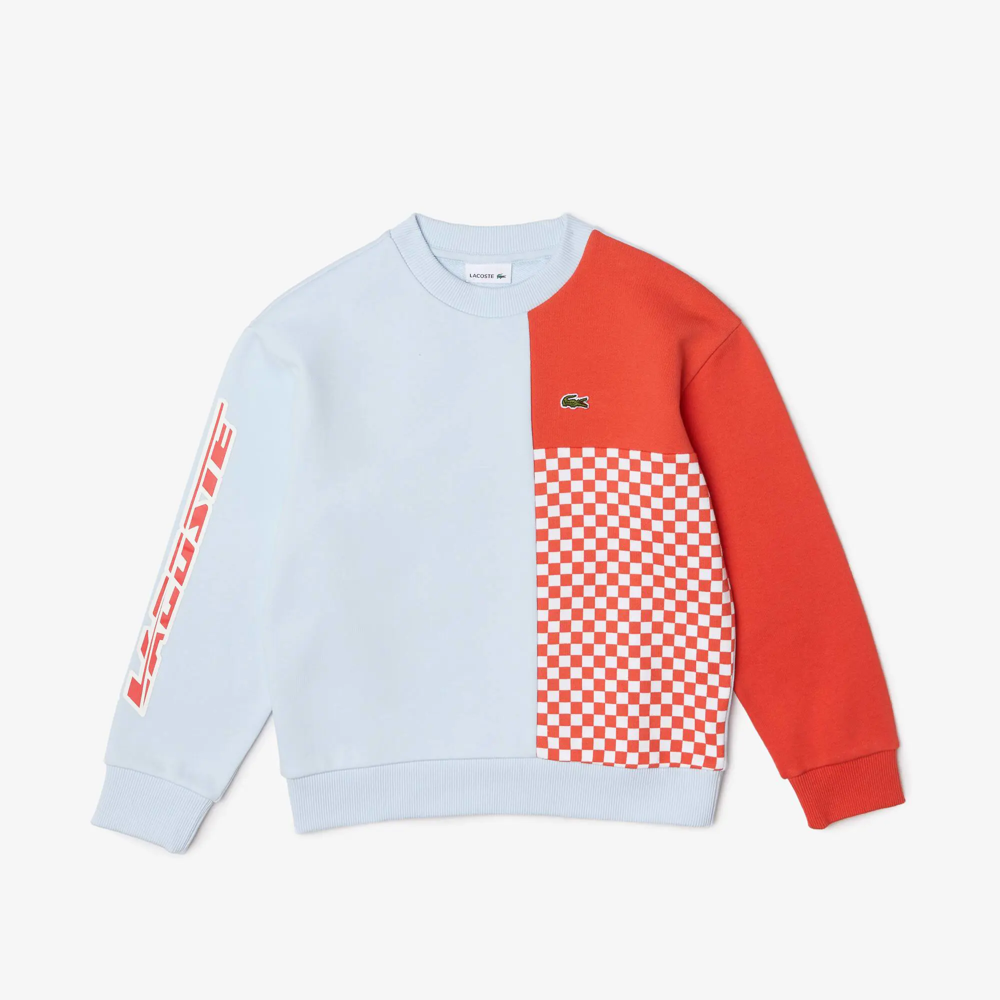 Lacoste Kids’ Lacoste Organic Cotton Colourblock Sweatshirt. 2