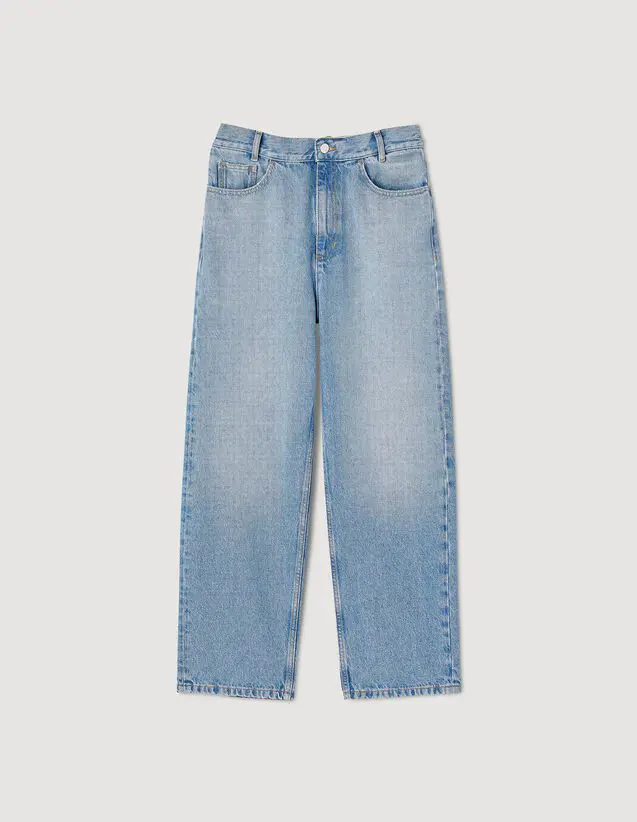Sandro Low-rise straight-leg jeans. 2