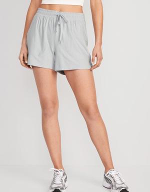 Old Navy High-Waisted Cloud 94 Soft Shorts for Women -- 4-inch inseam gray