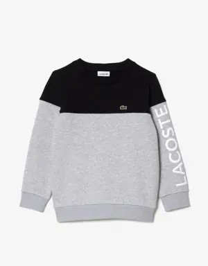 Kids’ Colourblock Sweatshirt in Organic Cotton Fleece