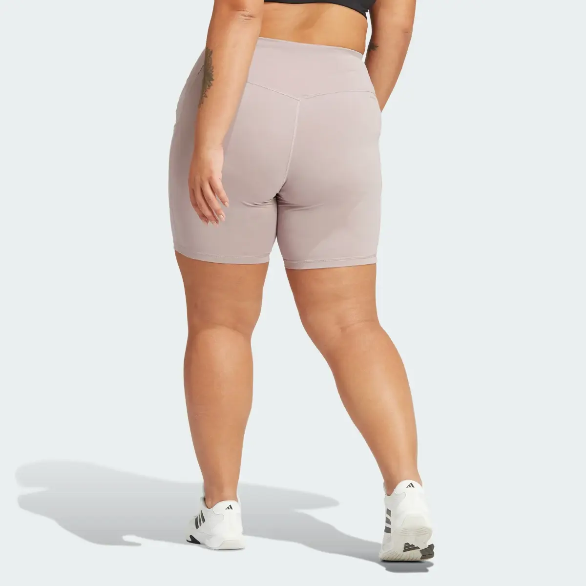 Adidas Optime 7-Inch Leggings (Plus Size). 2