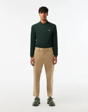 Lacoste Pantaloni chino da uomo skinny fit in cotone stretch