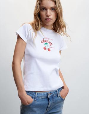 T-shirt coton imprimé