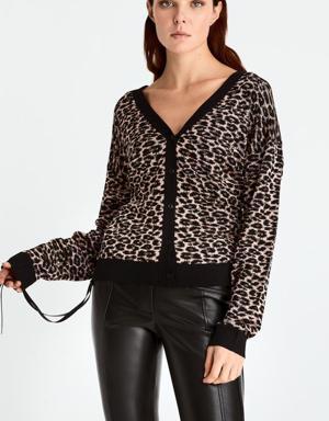 Leopard Print Cardigan