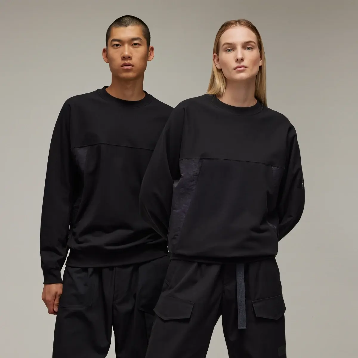 Adidas Y-3 Stretch Terry Crew Sweatshirt. 1