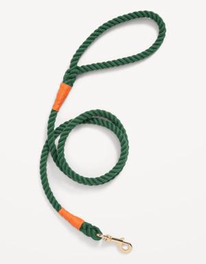 Braided Rope Leash for Pets green