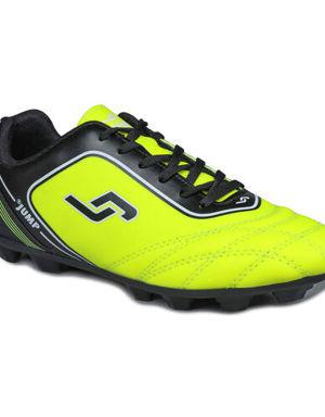 26752 Neon Sarı - Siyah - Beyaz Halı - Çim Saha Erkek Krampon Futbol Ayakkabısı
