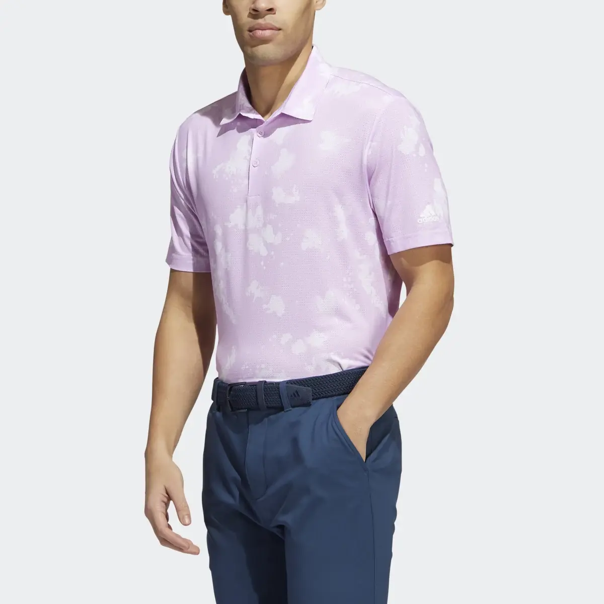 Adidas Splatter-Print Polo Shirt. 1