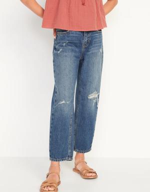 Old Navy High-Waisted Slouchy Straight Jeans for Girls multi