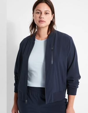 Petite BR SPORT Flyweight Bomber Jacket blue