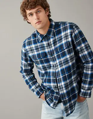 American Eagle Super Soft Flannel Shirt. 1