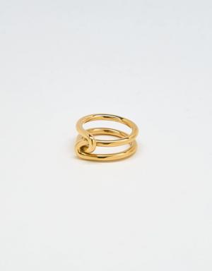 Gold Double Knot Ring gold