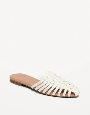 Old Navy Faux Leather Woven Mules for Women multi