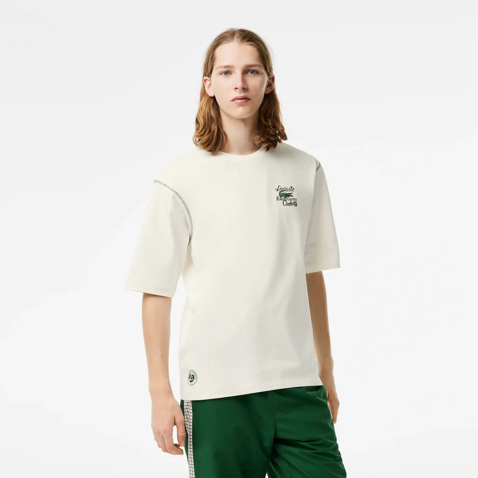 Lacoste Men’s Lacoste Sport Roland Garros Edition Chunky Jersey T-Shirt. 1