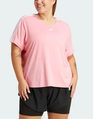 Adidas Camiseta AEROREADY Train Essentials 3 bandas (Tallas grandes)