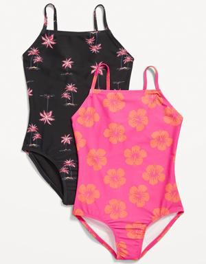 2-Pack One-Piece Swimsuits for Girls multi