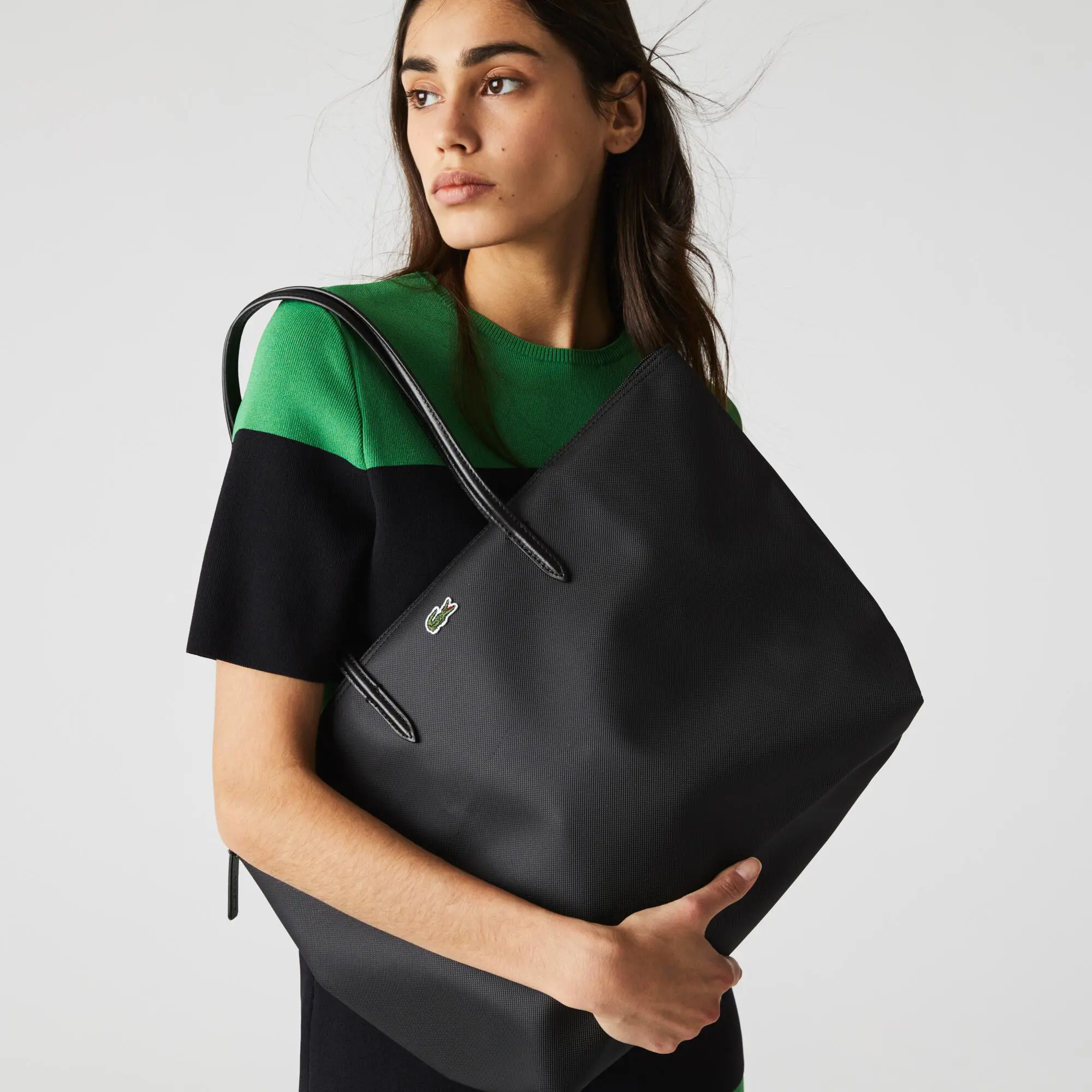 Lacoste Damen L.12.12 Concept Tote Bag mit Reißverschluss. 1