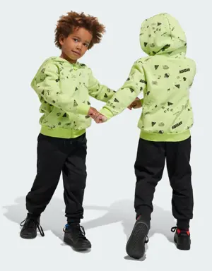 Adidas Tuta Brand Love Hooded Kids