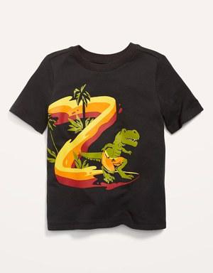 Unisex Short-Sleeve Graphic T-Shirt for Toddler black